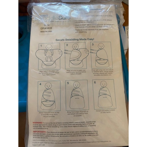 Halo Swaddle Sure swaddling pouch newborn - Picture 2 of 3